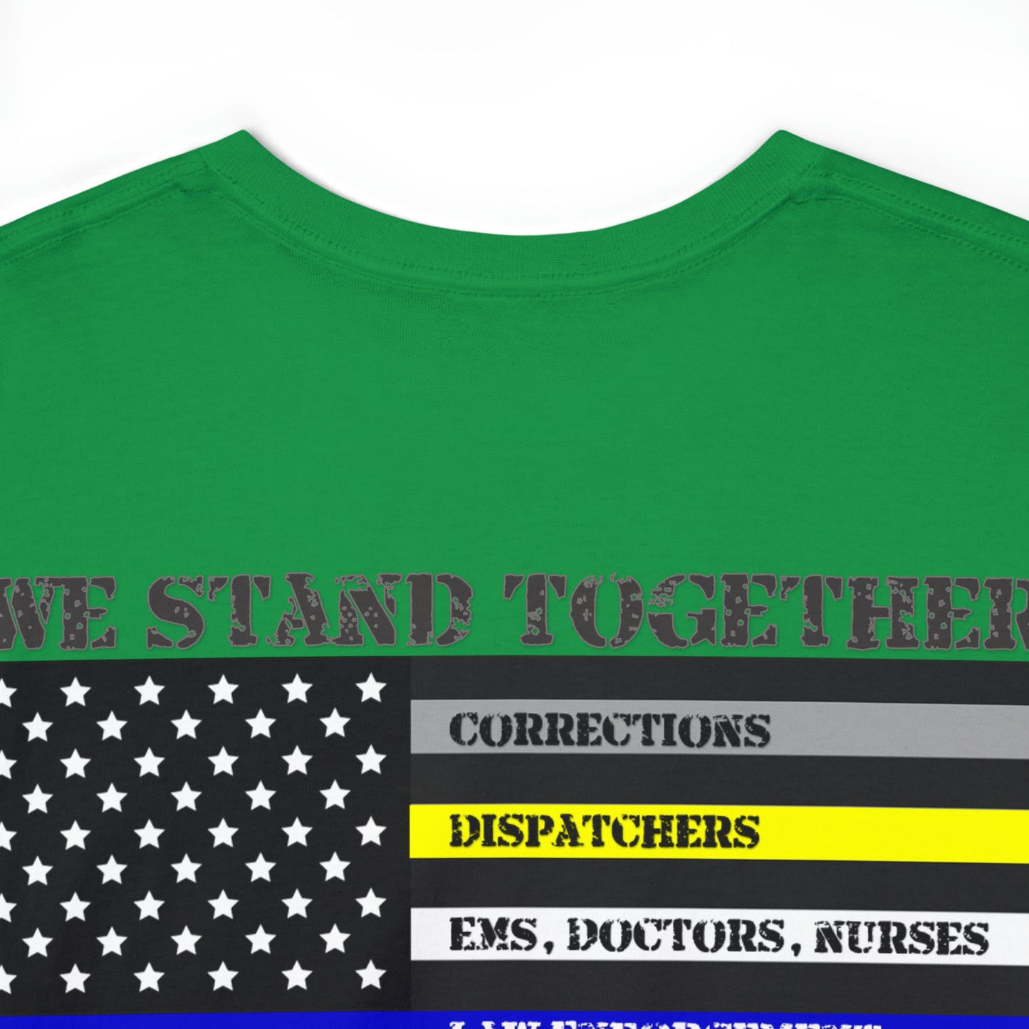 A Hero is someone who has Dedicated their life to something Greater than themselves - United Services Flag - Heavy Cotton Tee