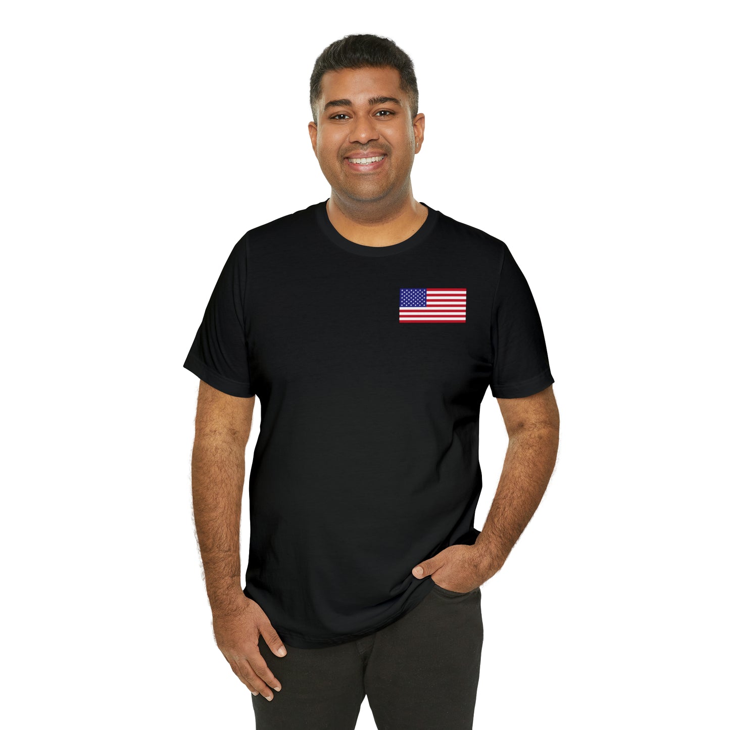 Our Flag Flies...Last Breath of each Soldier - Jersey Short Sleeve Tee