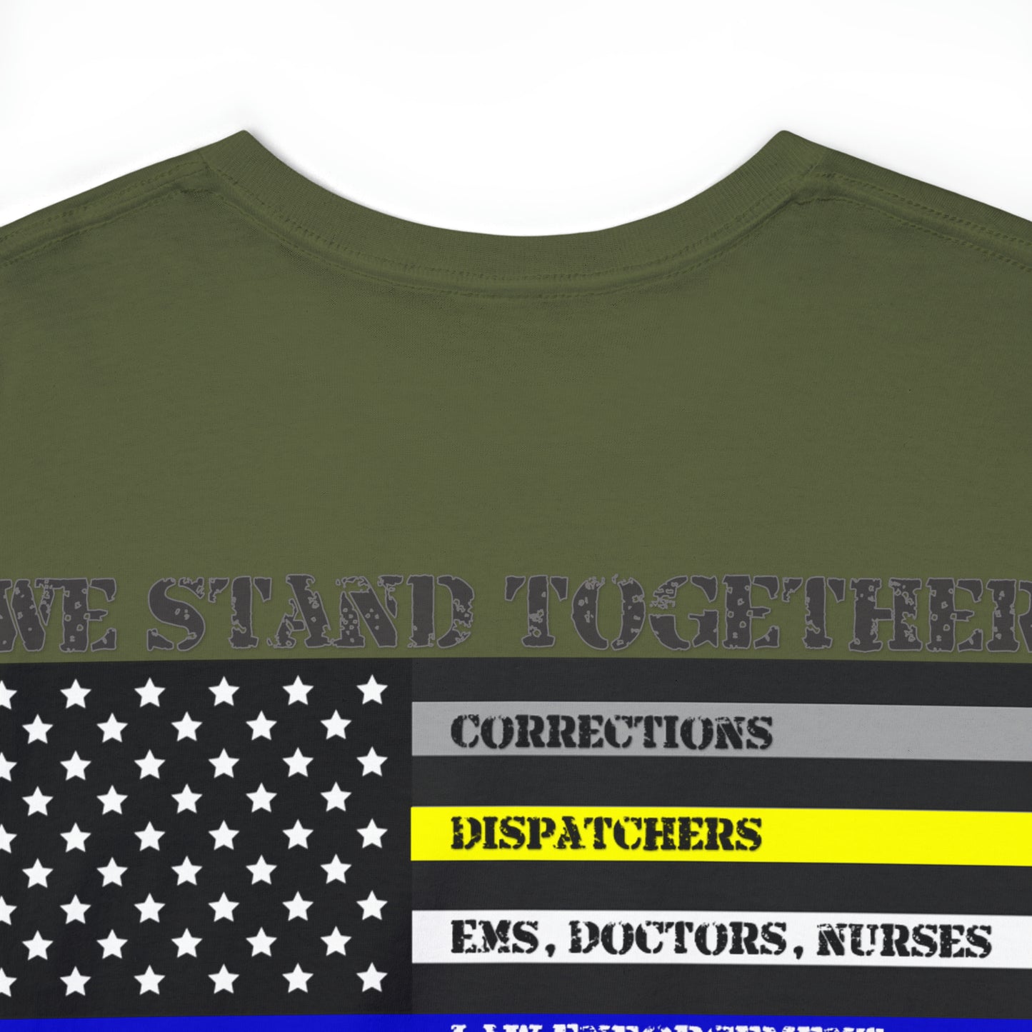 A Hero is someone who has Dedicated their life to something Greater than themselves - United Services Flag - Heavy Cotton Tee